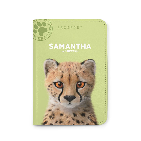 Samantha the Cheetah Passport Case
