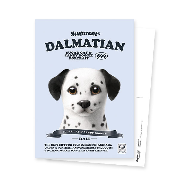 Dali the Dalmatian New Retro Postcard