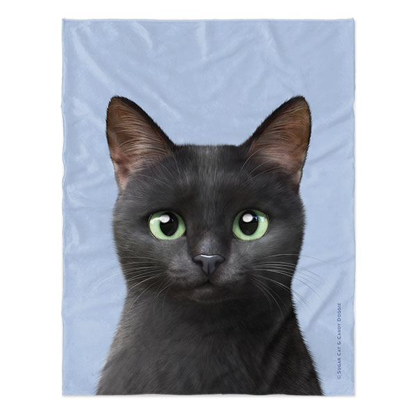 Zoro the Black Cat Soft Blanket
