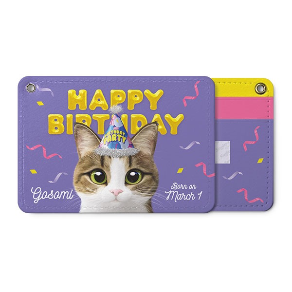 Custom Birthday Party Face Card Holder