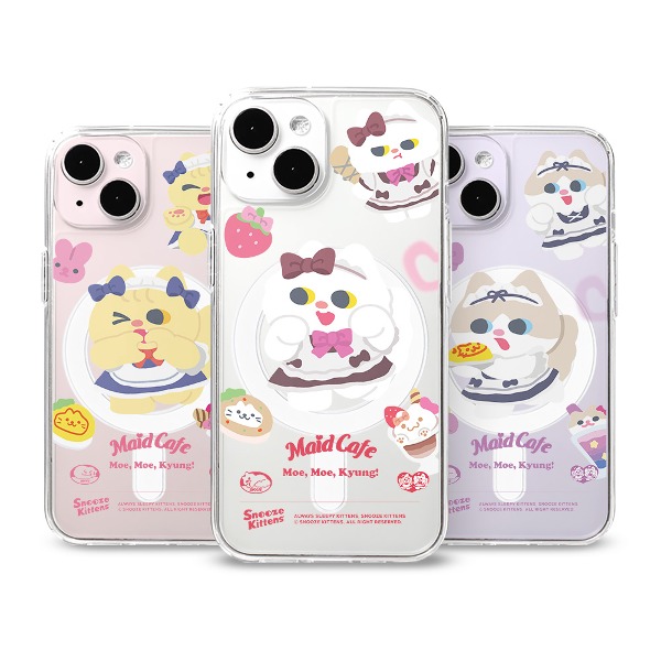 Snooze Kittens® Maid Cafe MagSafe Gelhard Case 6 types