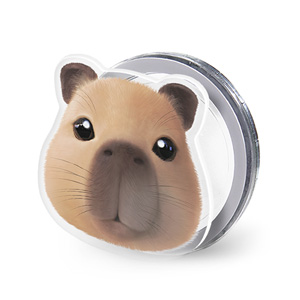 Capybara the Capy Face Acrylic Magnet Tok (for MagSafe)