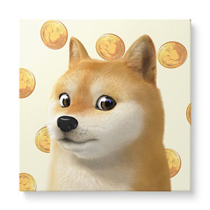 Doge’s Golden Coin Art Canvas
