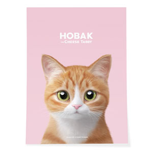 Hobak the Cheese Tabby Art Poster