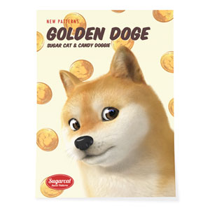 Doge’s Golden Coin New Patterns Art Poster