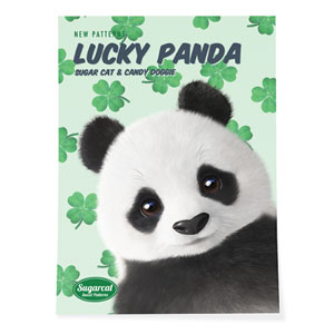 Panda’s Lucky Clover New Patterns Art Poster