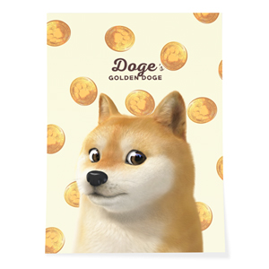 Doge’s Golden Coin Art Poster