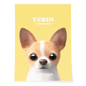 Yebin the Chihuahua Retro Art Poster