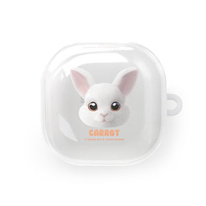 Carrot the Rabbit Face Buds Pro/Live TPU Case