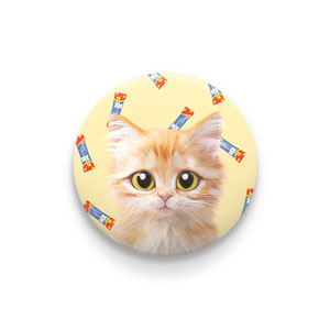 Raon the Kitten’s Churu Pin/Magnet Button