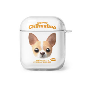 Yebin the Chihuahua TypeFace AirPod Clear Hard Case