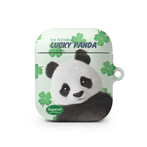 Panda’s Lucky Clover New Patterns AirPod Hard Case