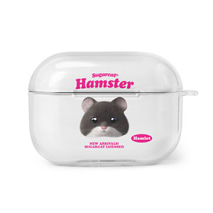Hamlet the Hamster TypeFace AirPod PRO Clear Hard Case