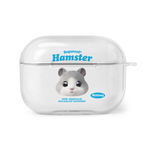 Malang the Hamster TypeFace AirPod PRO Clear Hard Case