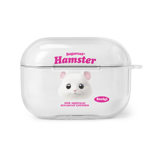 Seolgi the Hamster TypeFace AirPod PRO Clear Hard Case