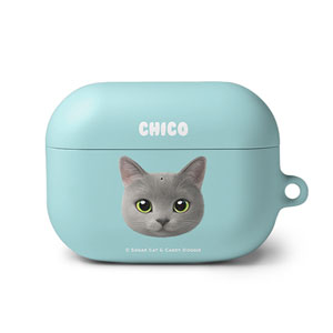 Chico the Russian Blue Face AirPod PRO Hard Case