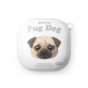 Puggie the Pug Dog TypeFace Buds Pro/Live Hard Case
