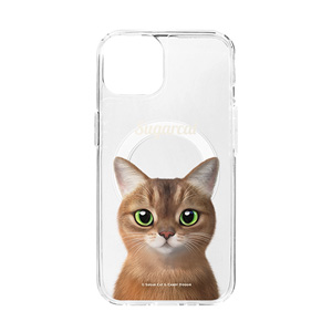 Nene the Abyssinian Simple Clear Gelhard Case (for MagSafe)