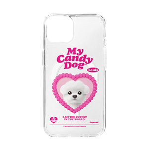 Louis the Bichon Frise MyHeart Clear Gelhard Case (for MagSafe)
