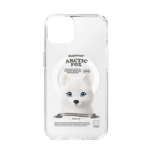 Polly the Arctic Fox New Retro Clear Gelhard Case (for MagSafe)