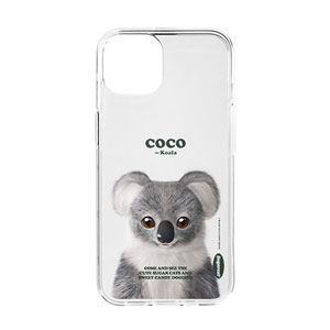 Coco the Koala Retro Clear Jelly/Gelhard Case