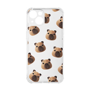 Capybara the Capy Face Patterns Shockproof Jelly/Gelhard Case