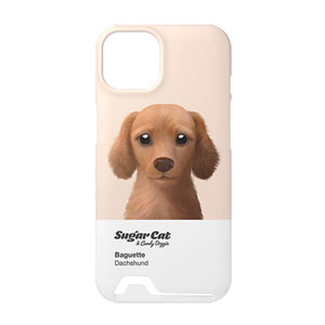 Baguette the Dachshund Colorchip Under Card Hard Case