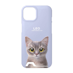 Leo the Abyssinian Blue Cat Under Card Hard Case