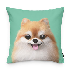 Mingk the Pomeranian Throw Pillow