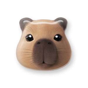 Capybara the Capy Face Shape Epoxy Tok