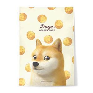 Doge’s Golden Coin Fabric Poster