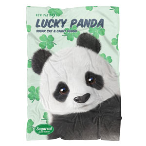 Panda’s Lucky Clover New Patterns Fleece Blanket