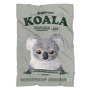 Coco the Koala New Retro Fleece Blanket