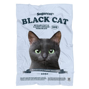Zoro the Black Cat New Retro Fleece Blanket