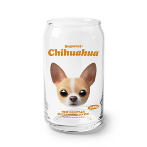 Yebin the Chihuahua TypeFace Beer Can Glass