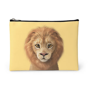 Lager the Lion Leather Pouch