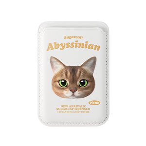 Nene the Abyssinian TypeFace Magsafe Card Wallet