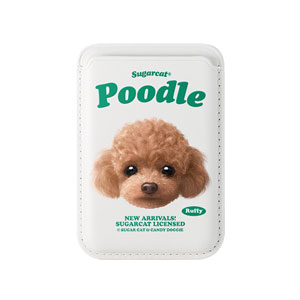 Ruffy the Poodle TypeFace Magsafe Card Wallet