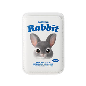 Chelsey the Rabbit TypeFace Magsafe Card Wallet