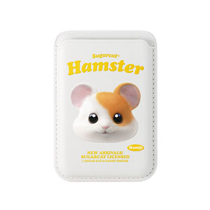 Hamjji the Hamster TypeFace Magsafe Card Wallet