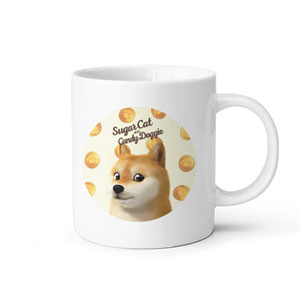 Doge’s Golden Coin Script Logo Mug