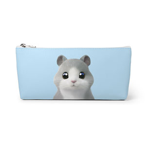 Malang the Hamster Leather Triangle Pencilcase