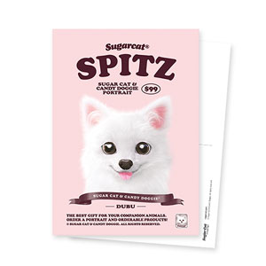 Dubu the Spitz New Retro Postcard