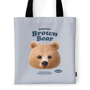Brownie the Bear TypeFace Tote Bag