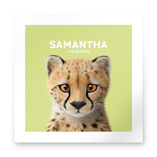 Samantha the Cheetah Art Print