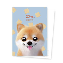 Tan the Pomeranian’s Biscuit Postcard
