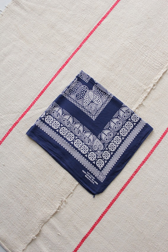 1960s Vintage Bandana, Fast Color Cotton