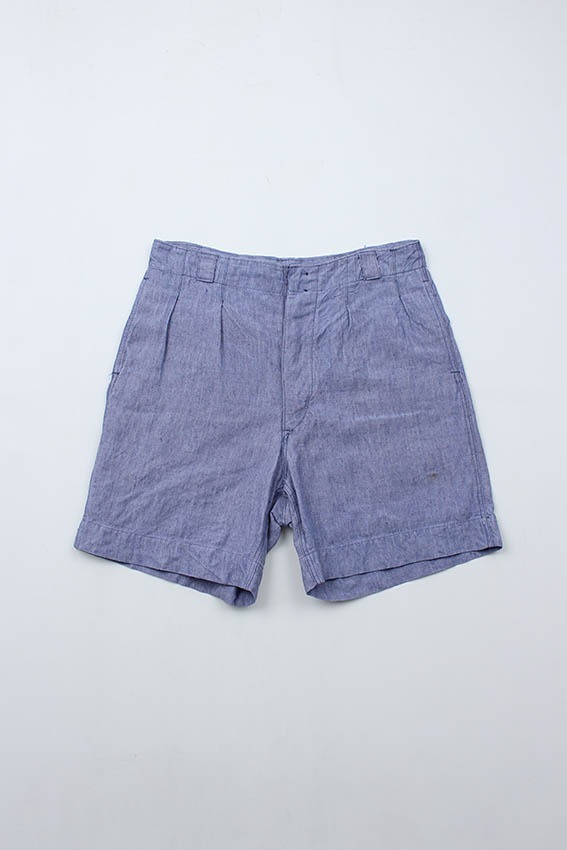 40s French linen Shorts (W34)
