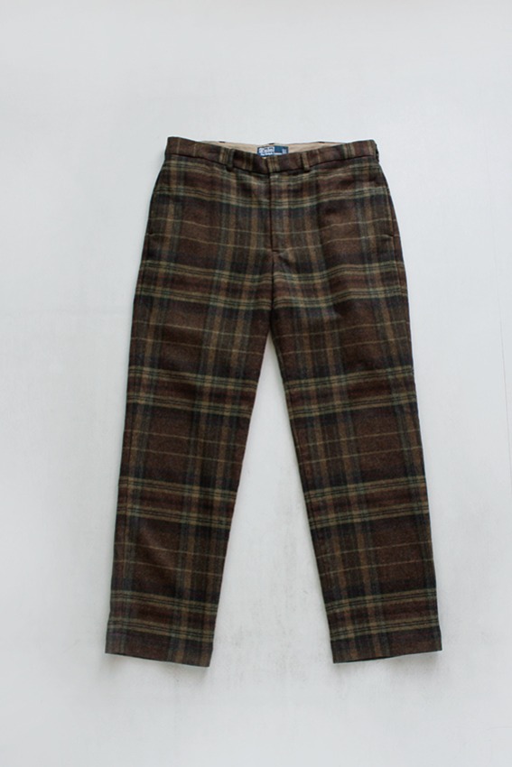 [Gunclub Check] 90s Polo Ralph Louren Wool Twill Pant (W36)