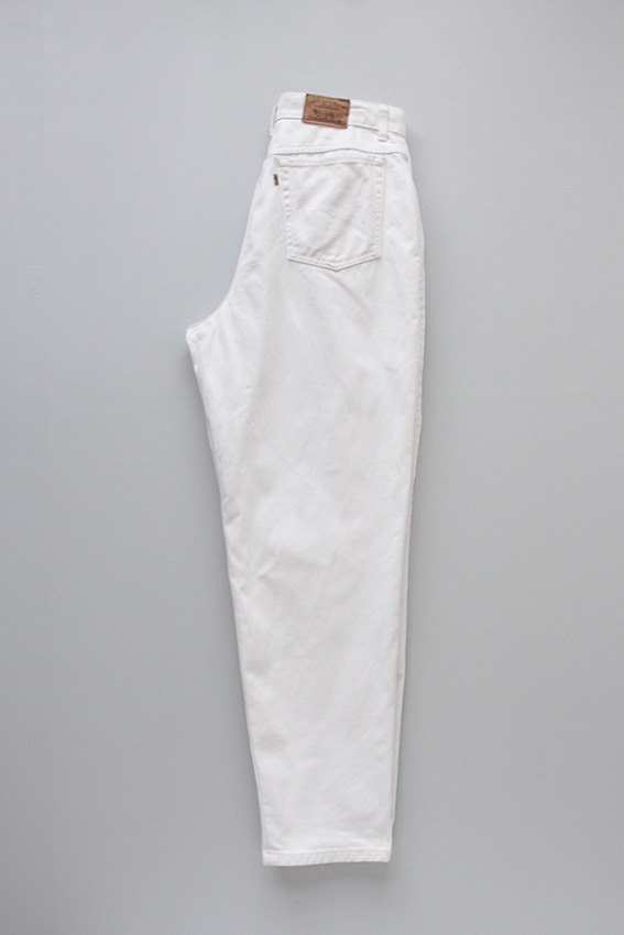 [Silver Tab] 90s Levis 900 Series White Denim Pants (32X32)